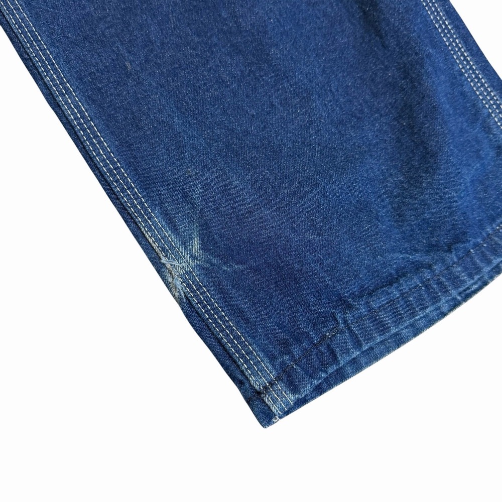 VTG Carhartt B95 Carpenter Jeans USA Made Dark Wash Denim 30x32 RN14806 (32x34) - Picture 9 of 11